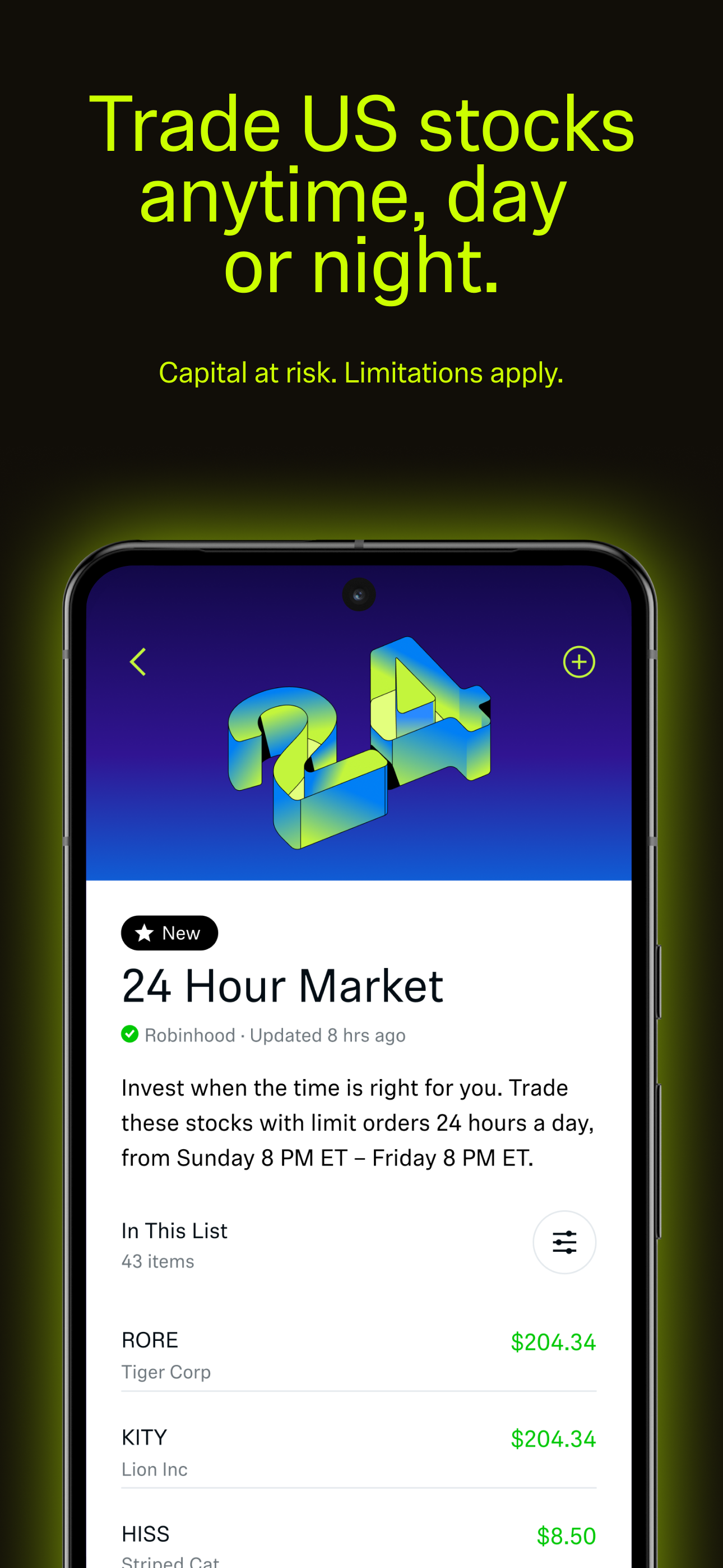 اسکرین شات 2 برنامه Robinhood Trading & Investing