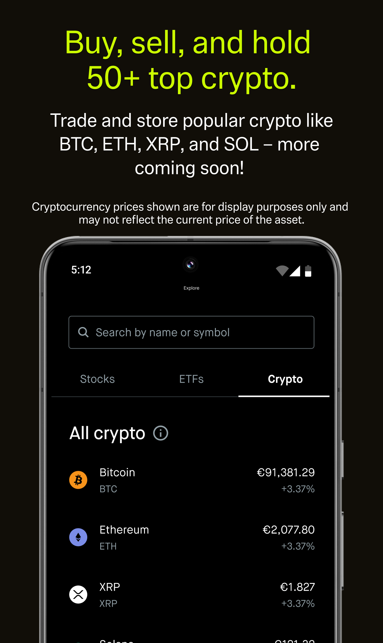 اسکرین شات 3 برنامه Robinhood: Stock Token, Crypto