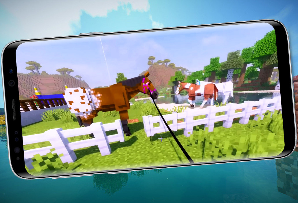 اسکرین شات 3 برنامه Horse Riding SWEM Mod MCPE