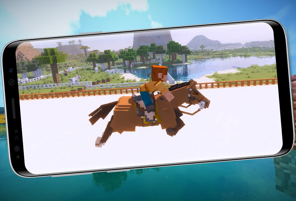 اسکرین شات 1 برنامه Horse Riding SWEM Mod MCPE