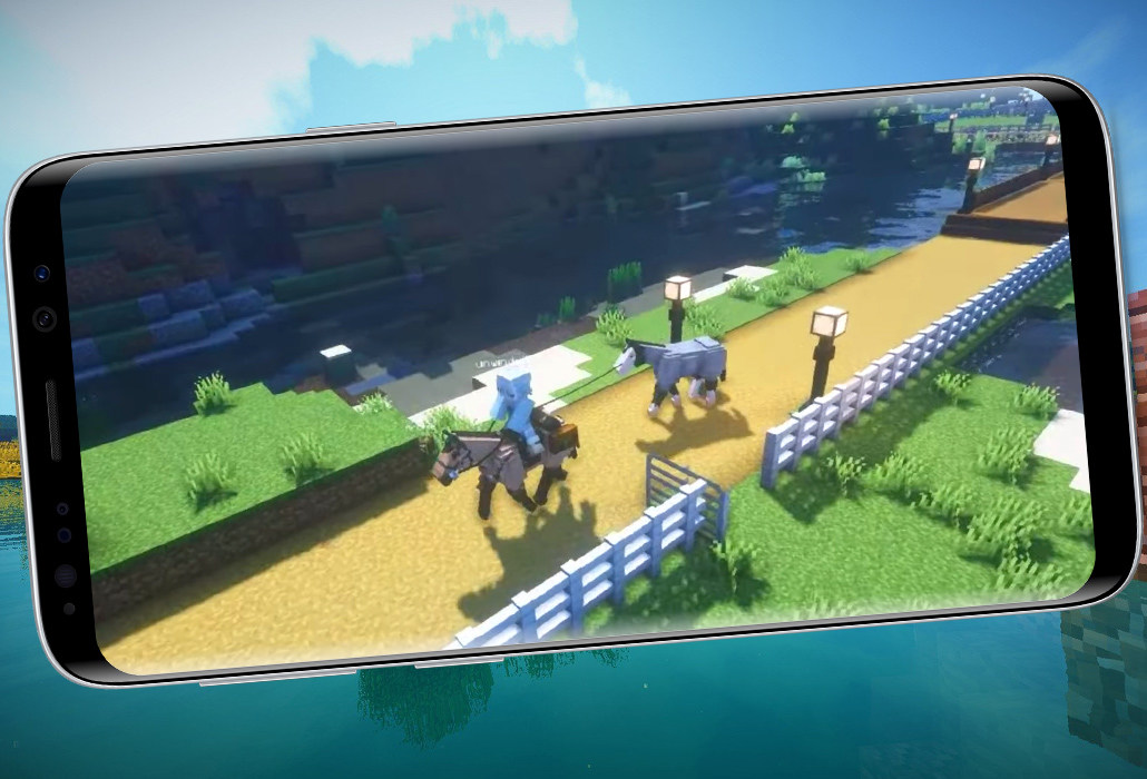 اسکرین شات 2 برنامه Horse Riding SWEM Mod MCPE