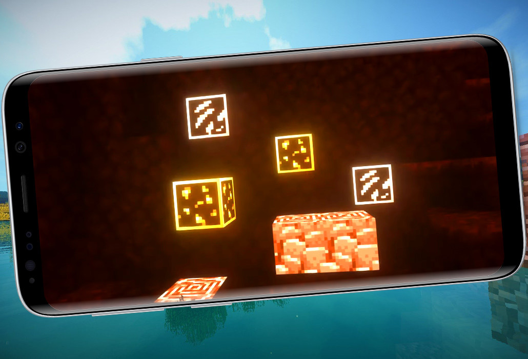 اسکرین شات 3 برنامه Light Ore Mod for MCPE