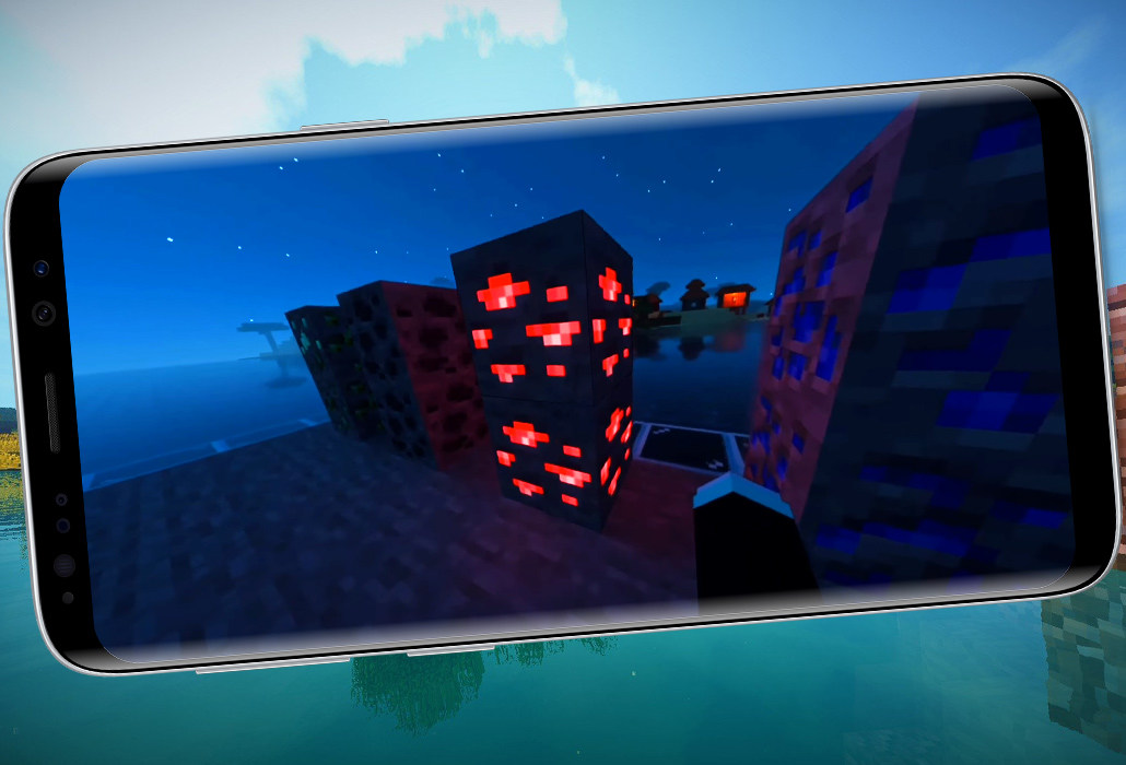 اسکرین شات 1 برنامه Light Ore Mod for MCPE