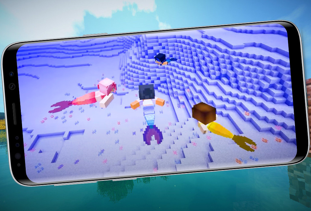اسکرین شات 1 برنامه Mermaid Tail Mod Skins