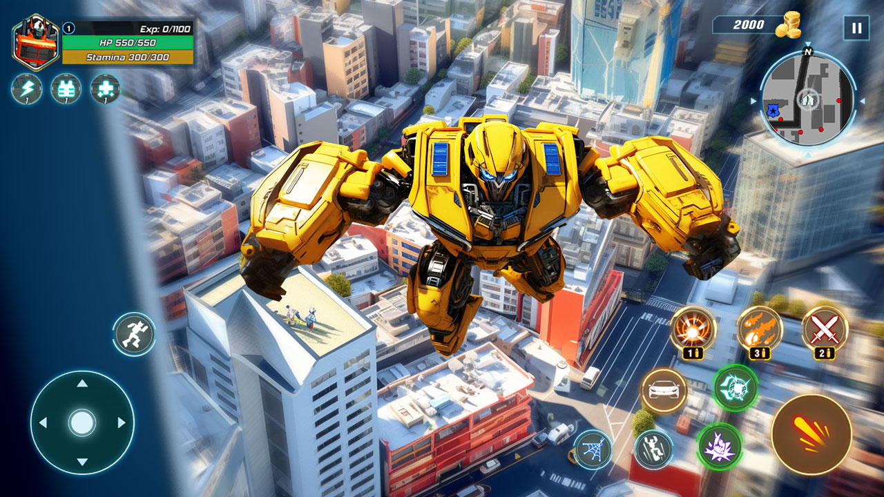 اسکرین شات 2 بازی Robot City Car Battle
