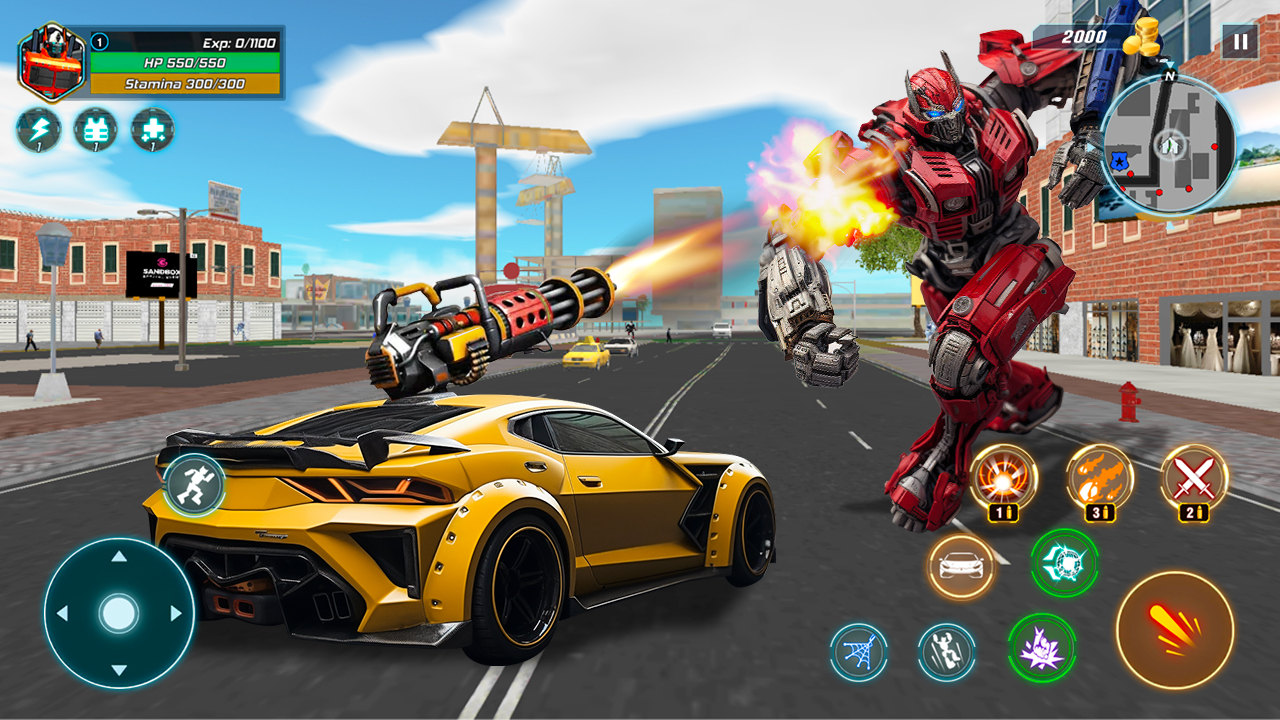 اسکرین شات 5 بازی Robot City Car Battle