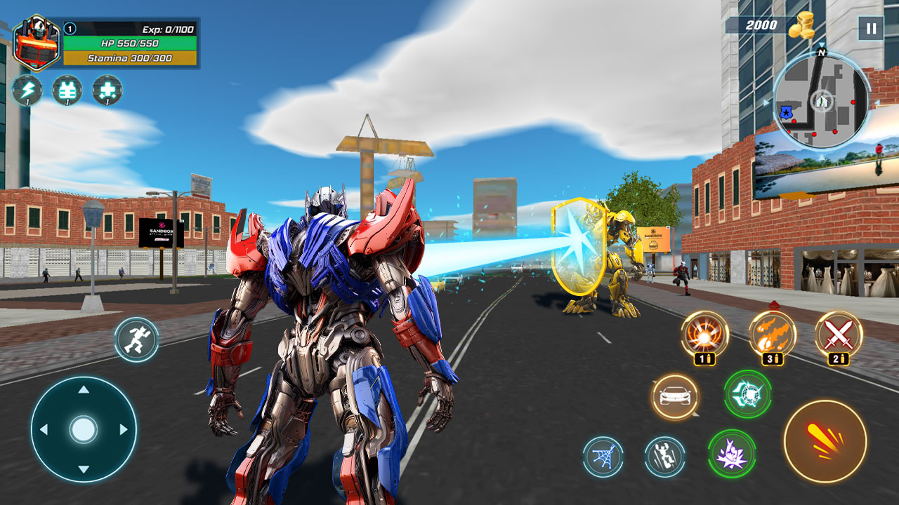 اسکرین شات 6 بازی Robot City Car Battle
