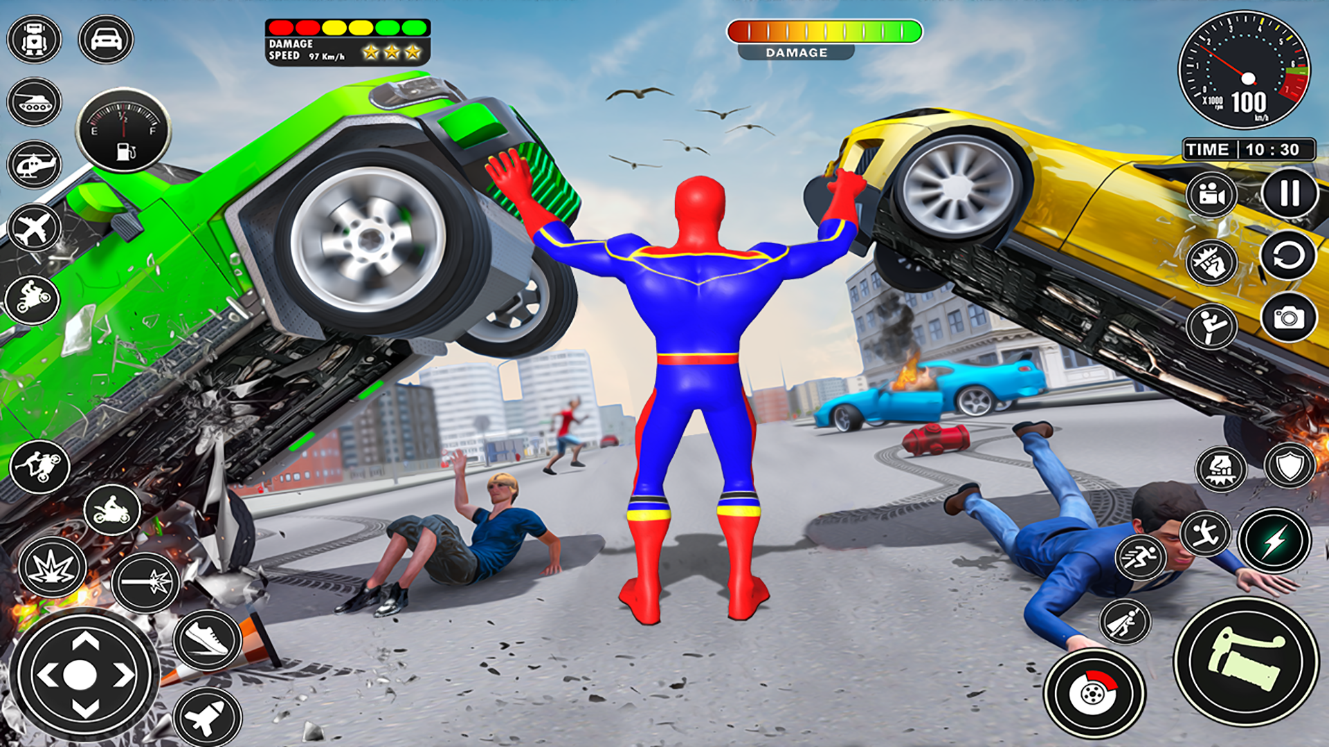 اسکرین شات 3 برنامه Spider Fighting Superhero Game