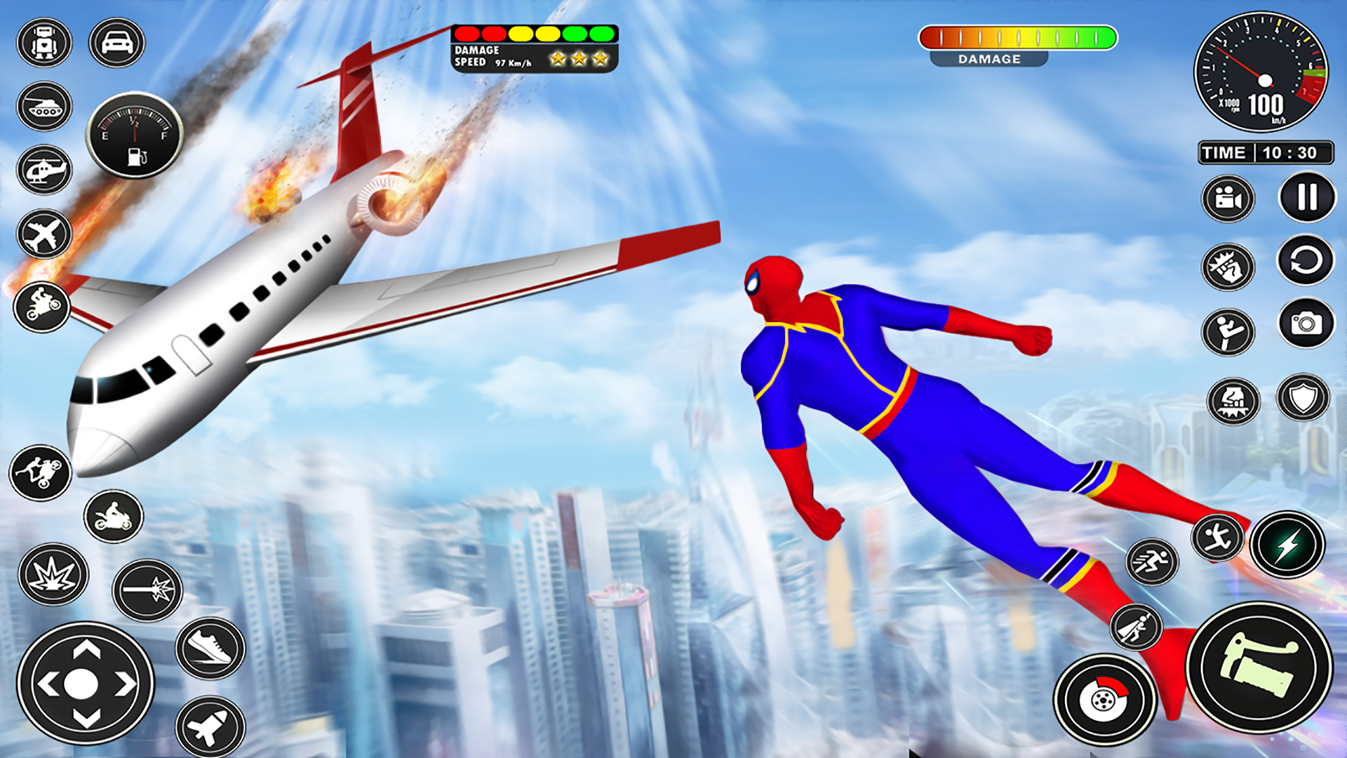 اسکرین شات 5 برنامه Spider Fighting Superhero Game