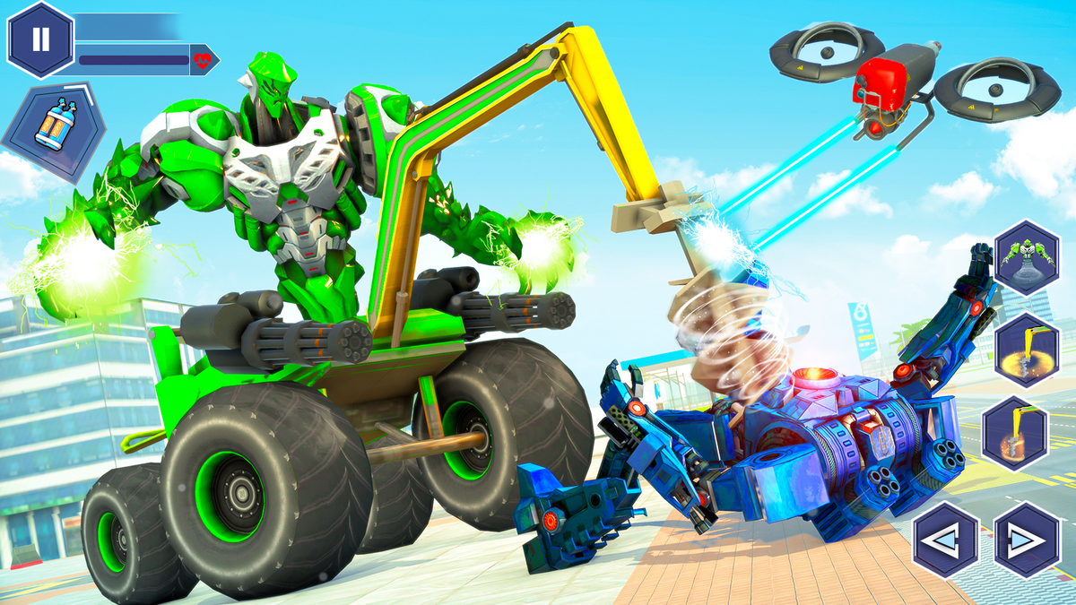 اسکرین شات 2 بازی Shark Robot Car Transform Game