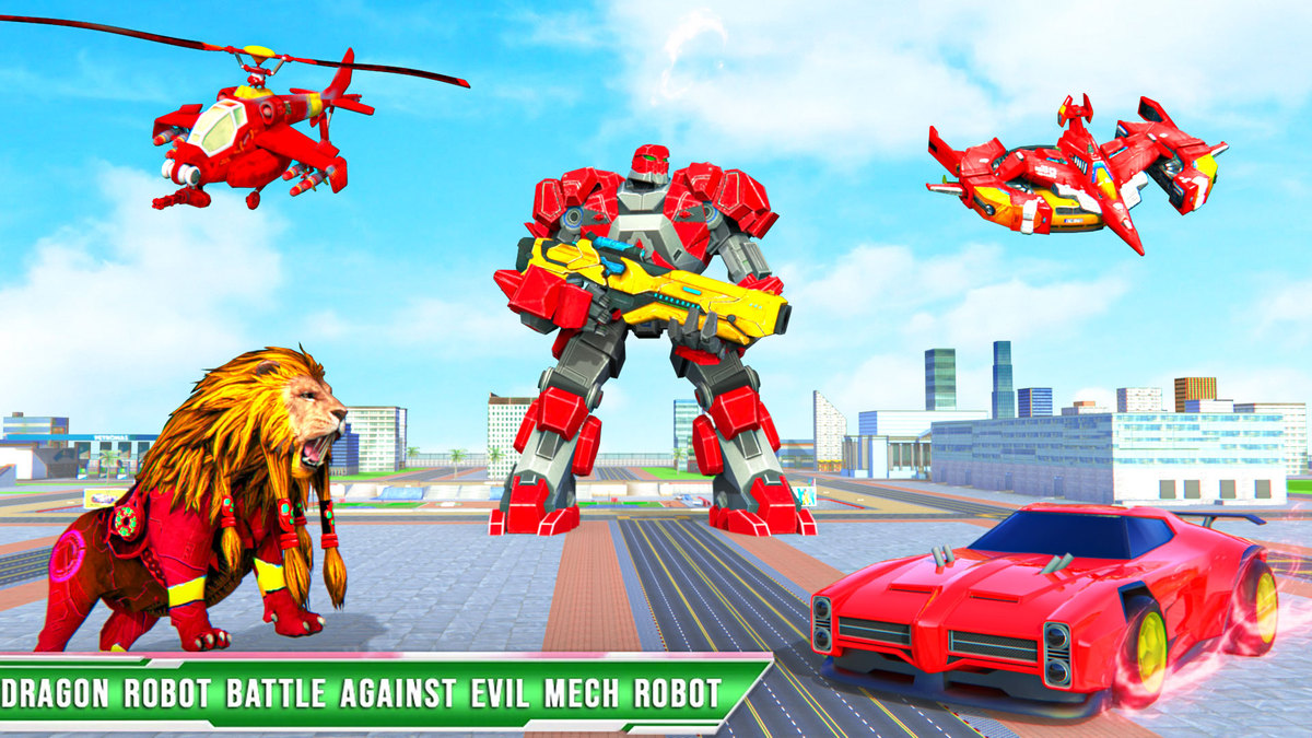 اسکرین شات 5 بازی Lion robot game - multi robots