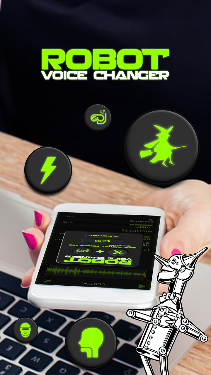 اسکرین شات 4 برنامه Robot Voice Changer