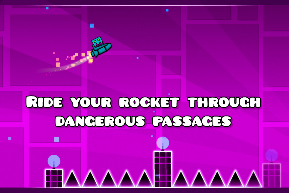 اسکرین شات 2 بازی Geometry Dash Lite