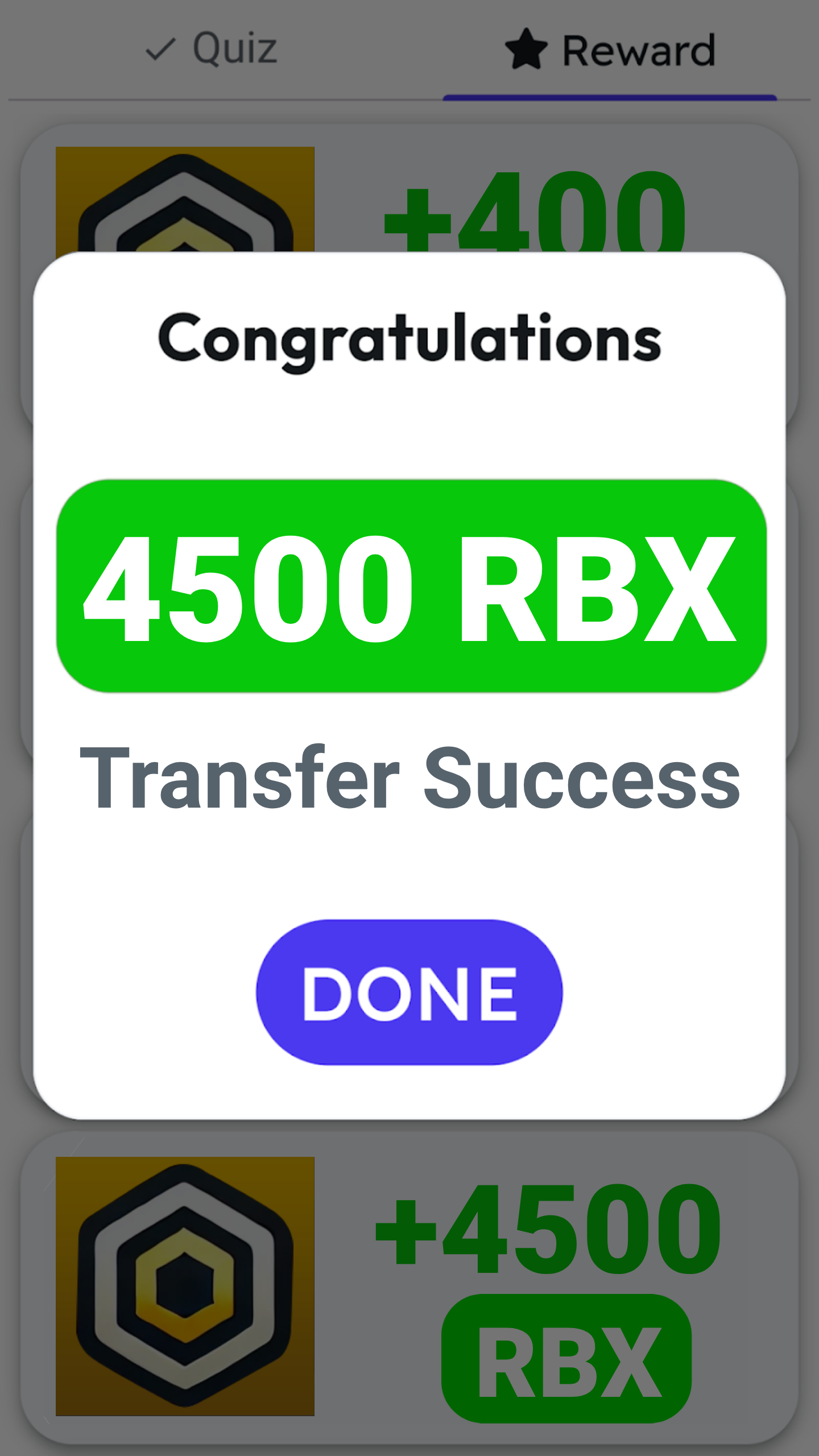 اسکرین شات 1 برنامه Reward Get Robux