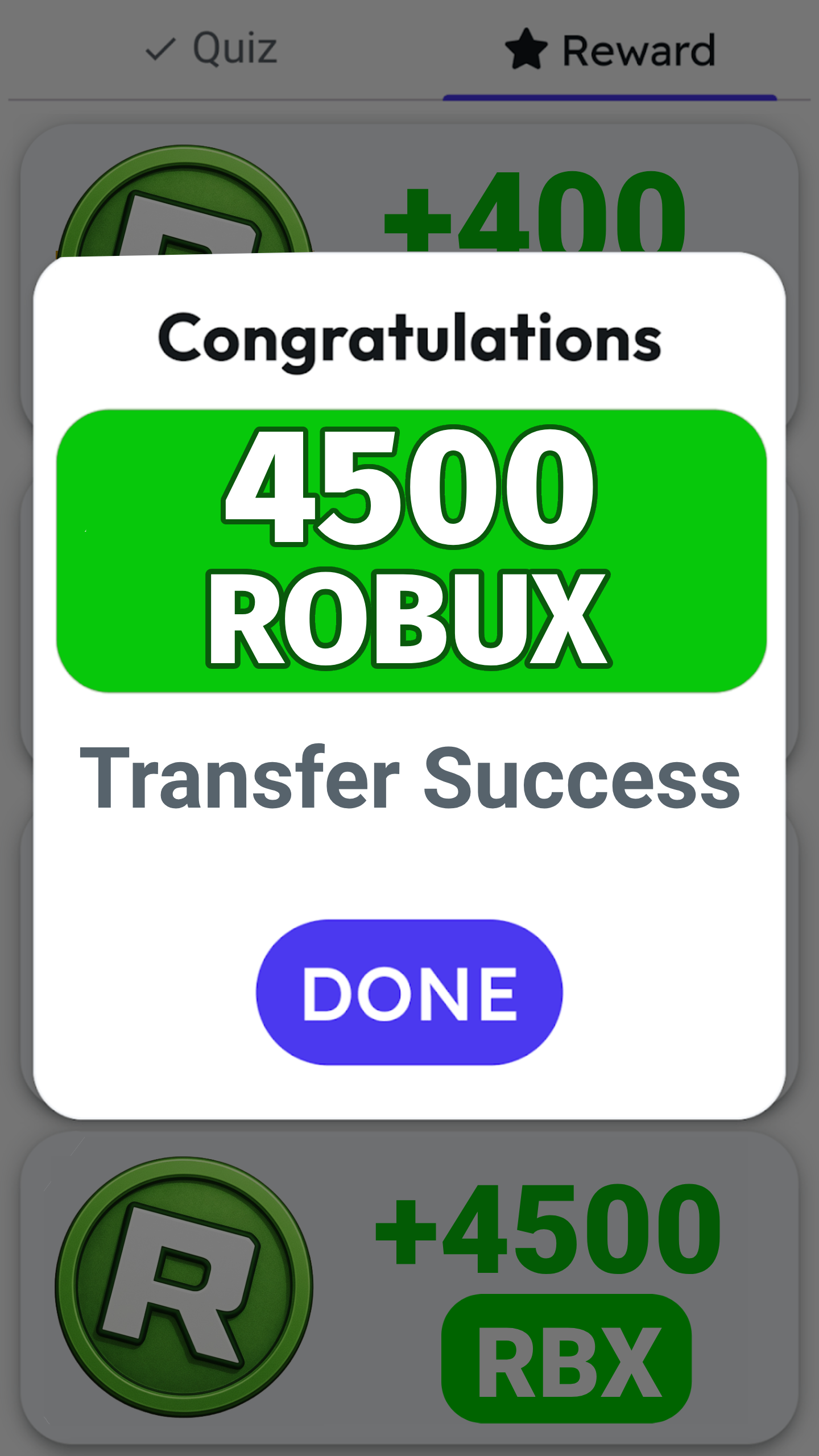 اسکرین شات 1 برنامه Reward Get RBX