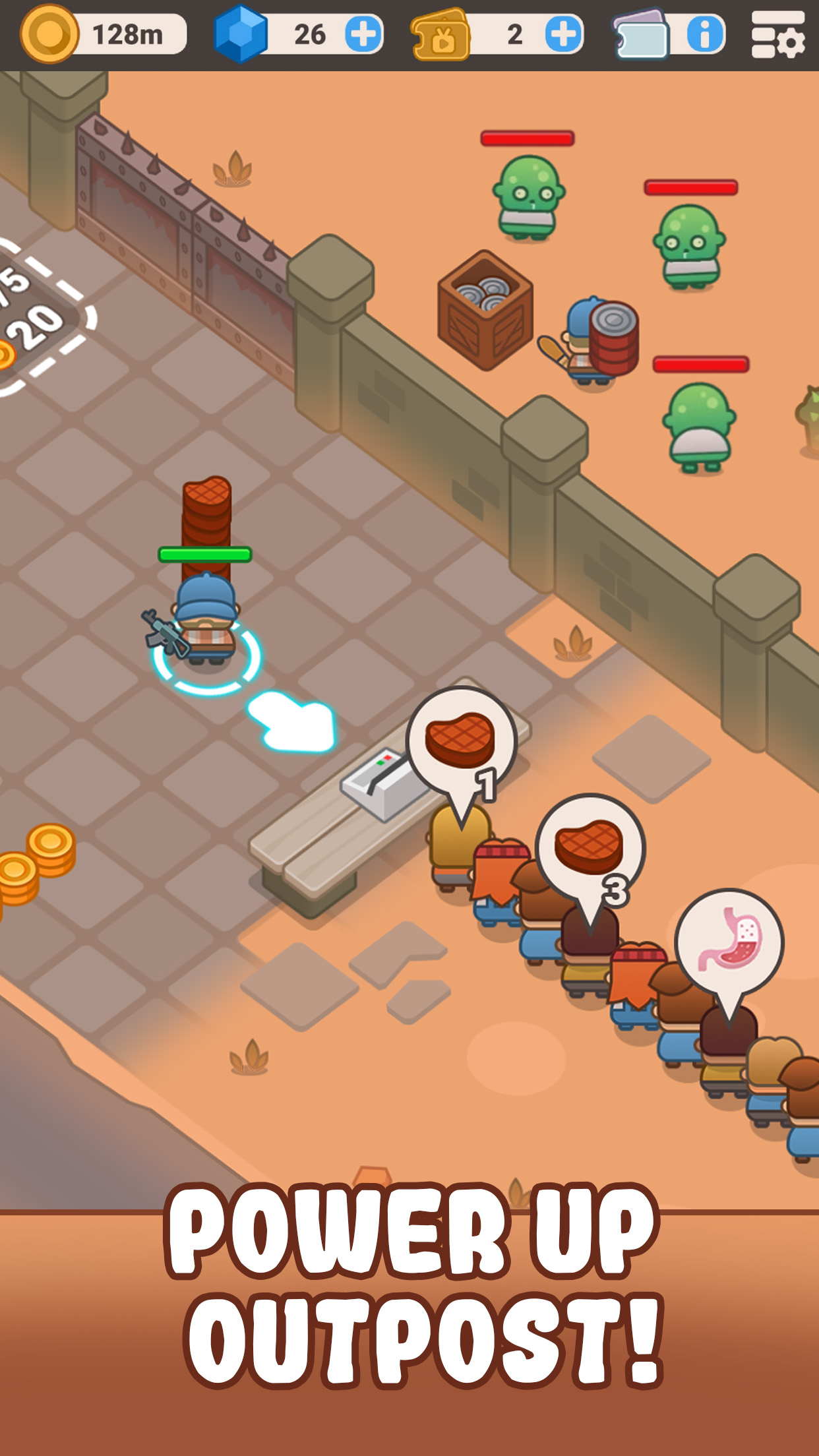 اسکرین شات 4 بازی Idle Outpost: Upgrade Games