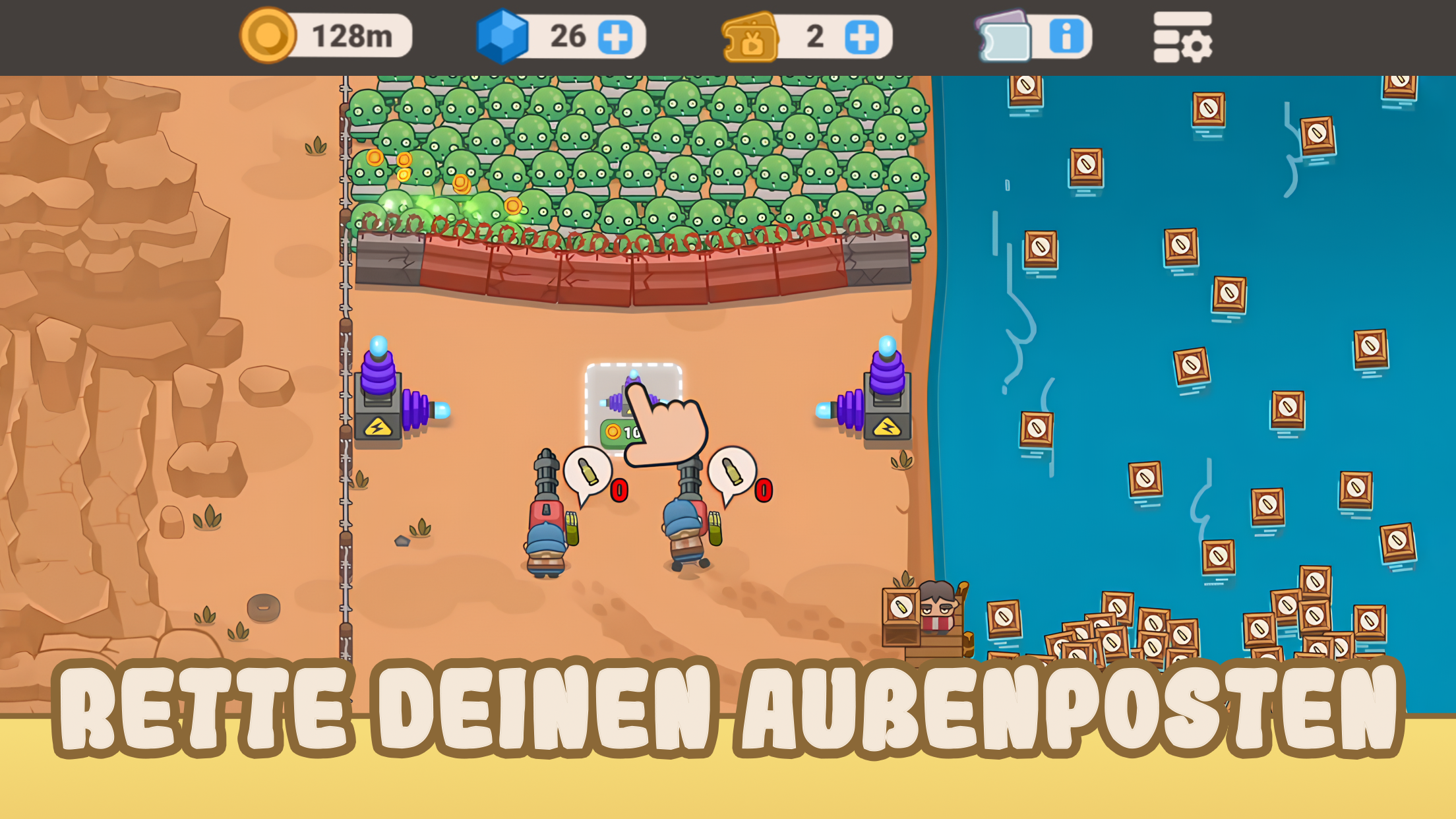 اسکرین شات 2 بازی Idle Outpost: Upgrade Games