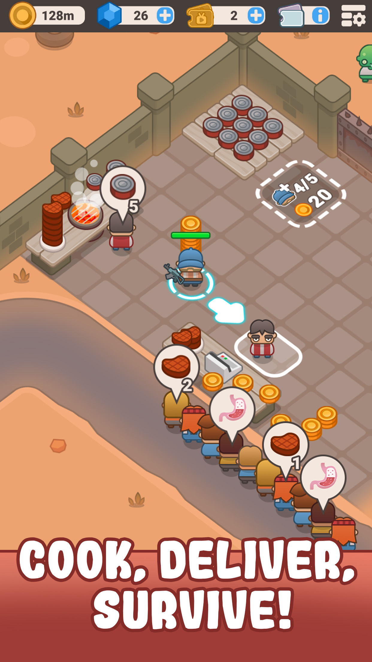 اسکرین شات 3 بازی Idle Outpost: Upgrade Games