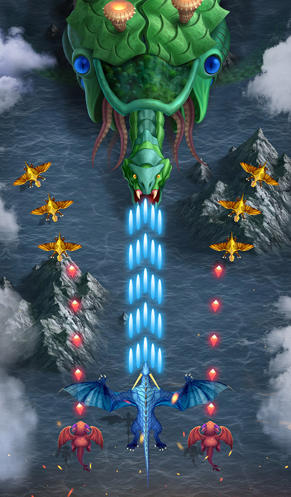 اسکرین شات 2 بازی Dragon shooter - Dragon war