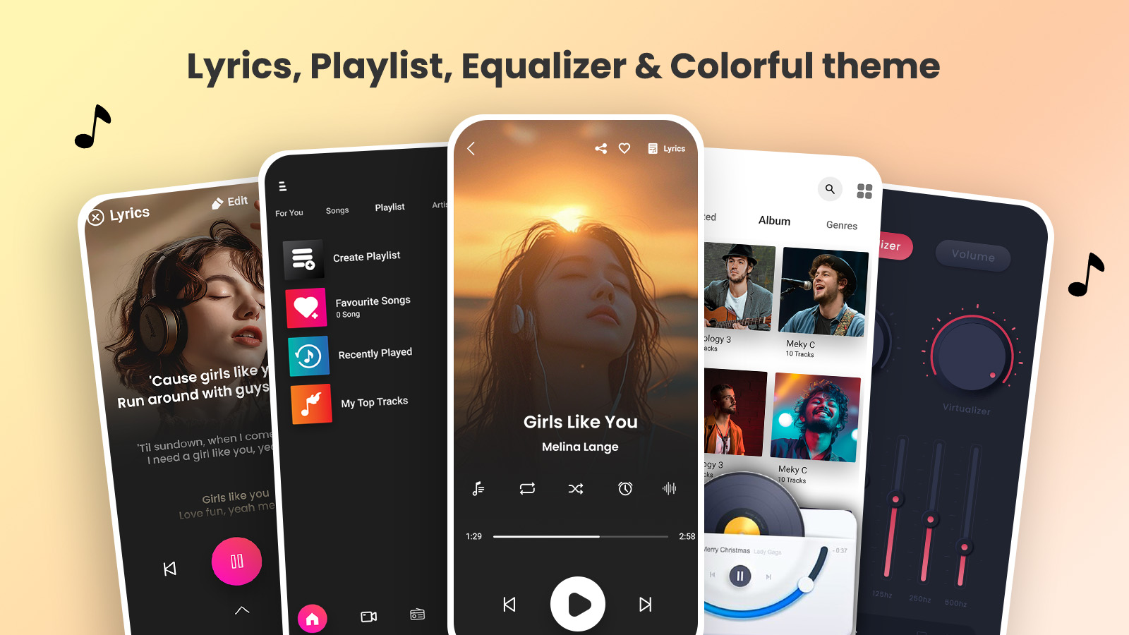 اسکرین شات 1 برنامه Music Player-MP3, Audio Player