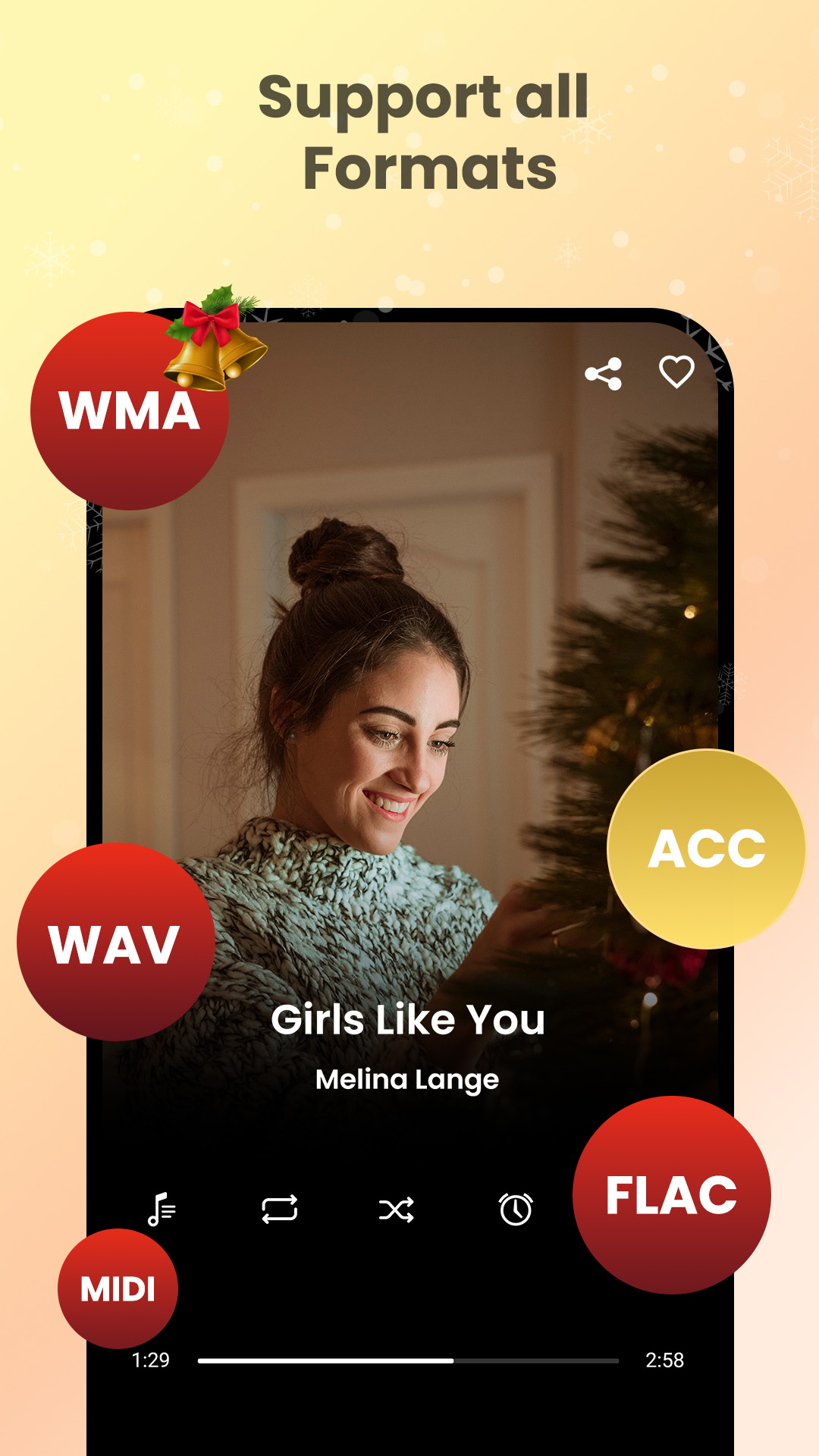 اسکرین شات 2 برنامه Music Player-MP3, Audio Player