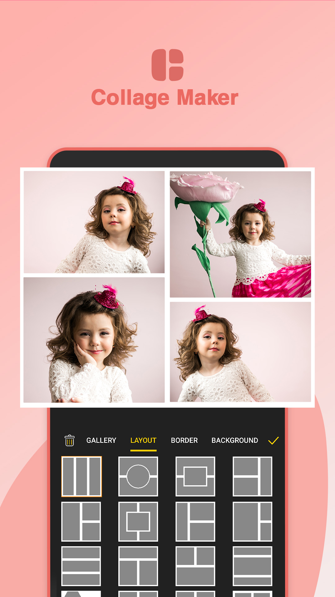 اسکرین شات 1 برنامه PixMate : Photo Collage Maker