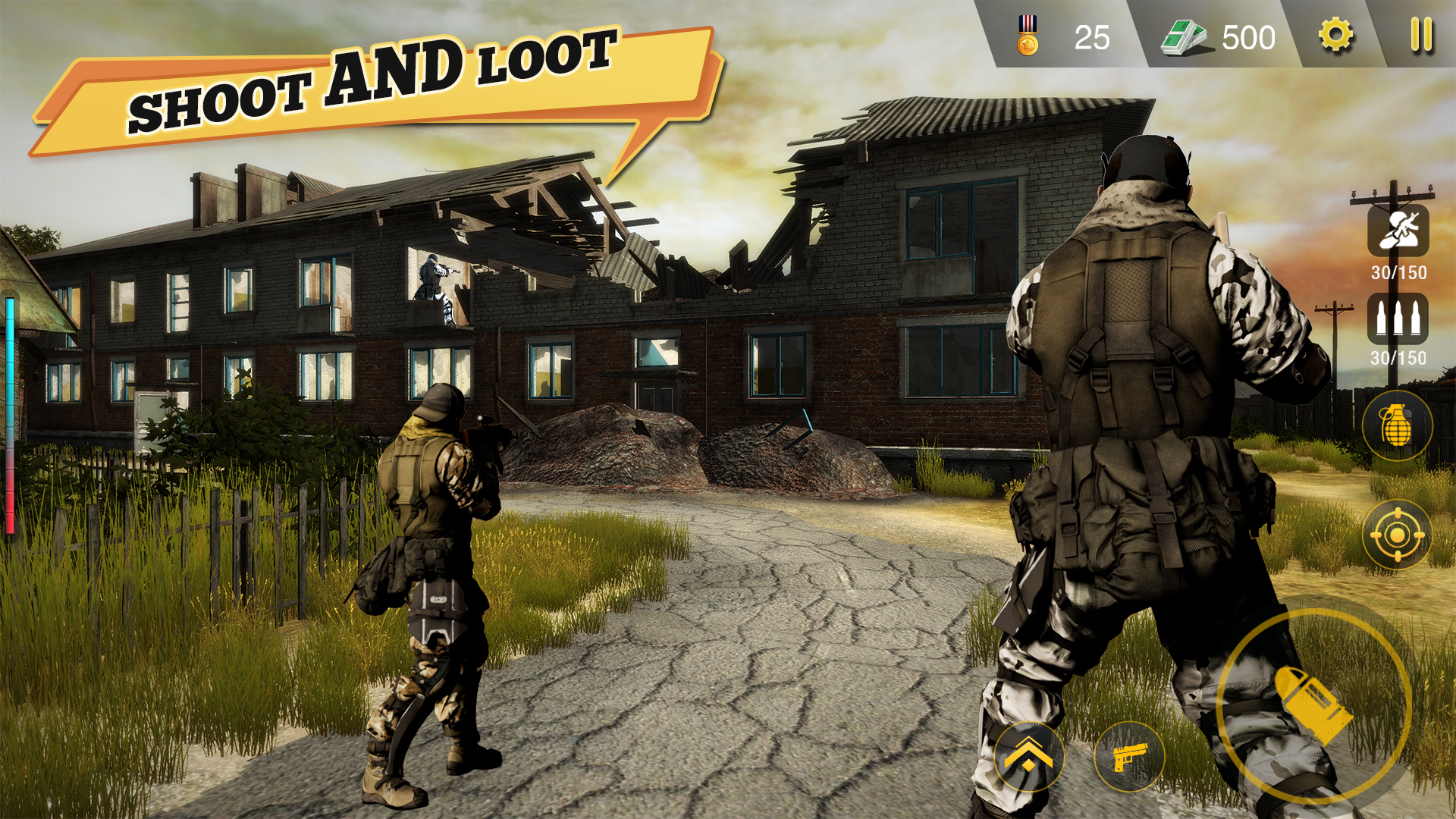 اسکرین شات 2 بازی FPS Commando Gun Shooting Game