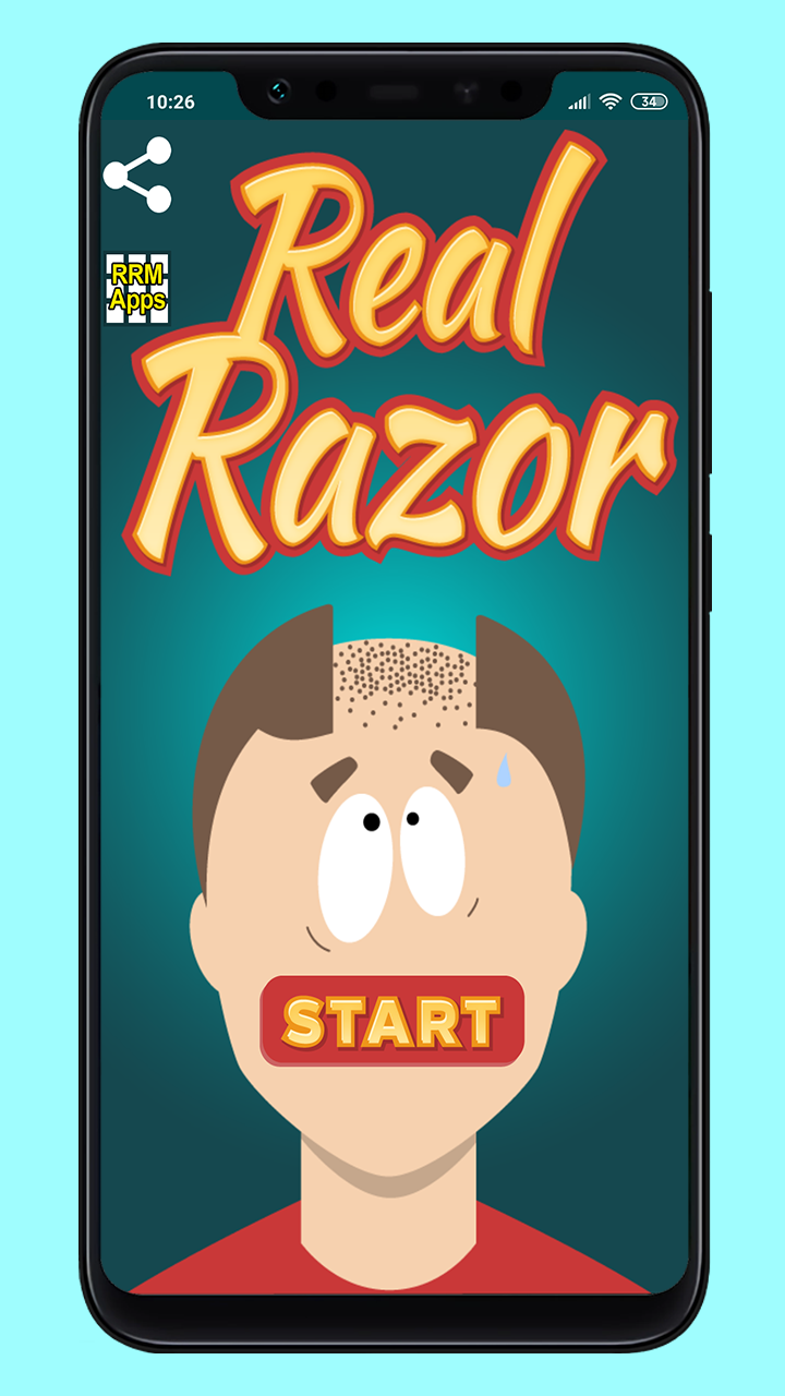 اسکرین شات 1 برنامه Razor Prank (Hair Trimmer Joke