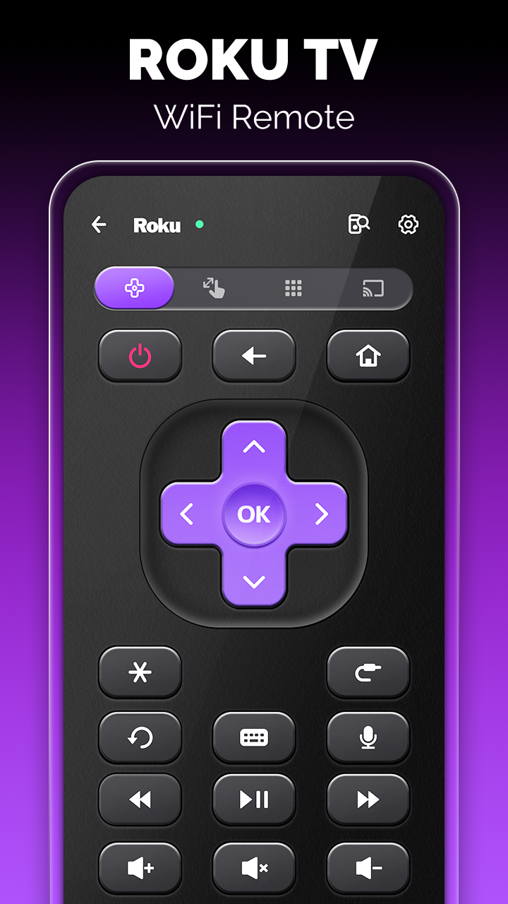 اسکرین شات 2 برنامه TV Remote: Roku Remote Control