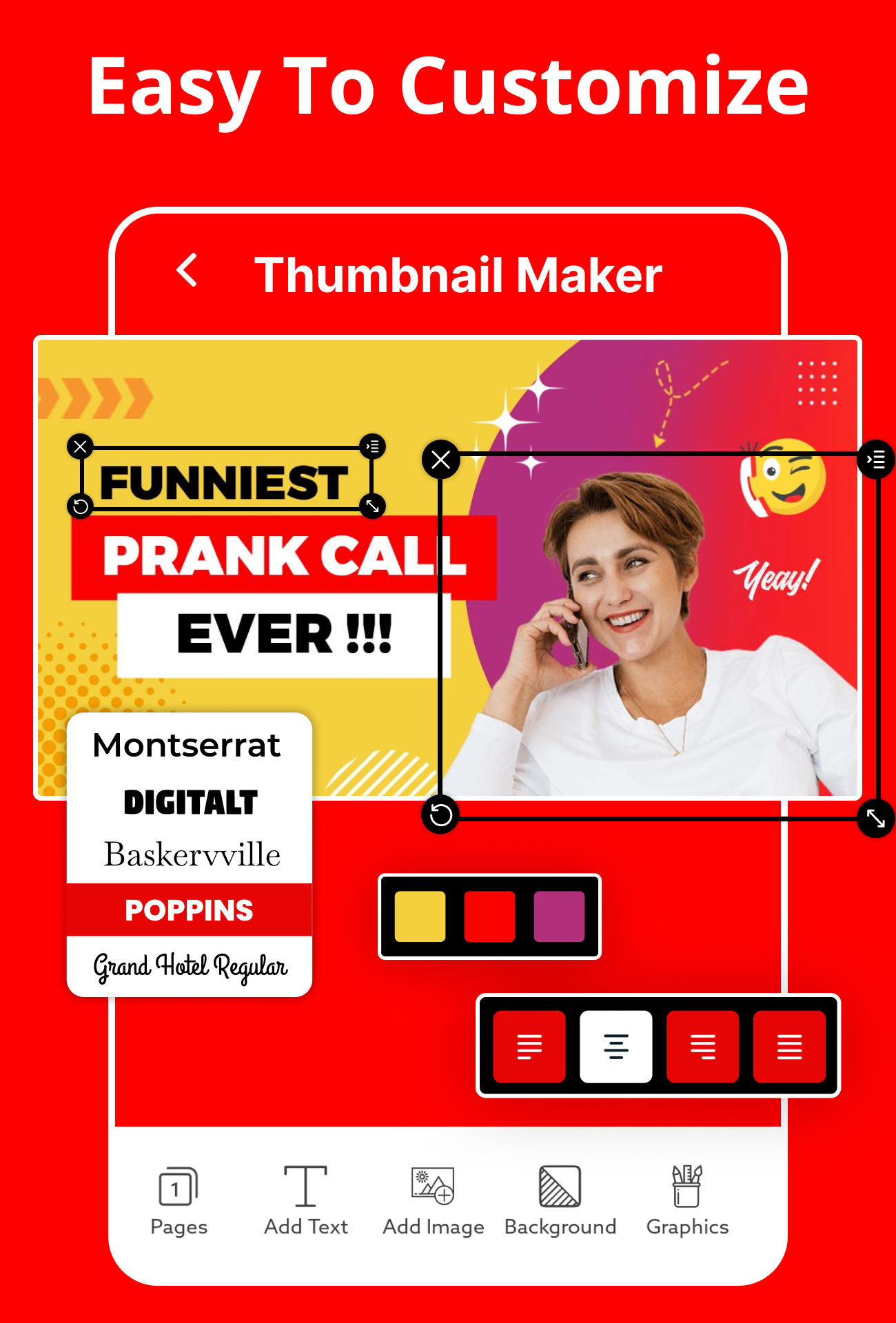 اسکرین شات 3 برنامه Thumbnail Maker, Banner Maker