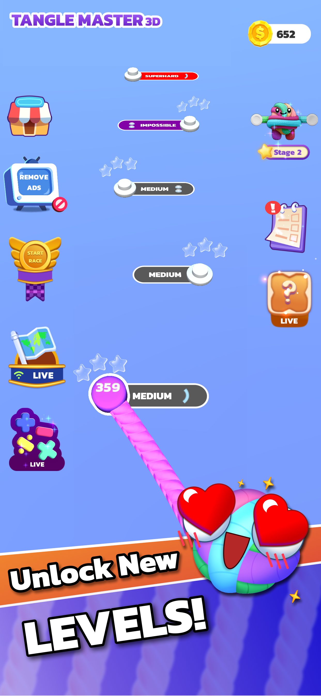 اسکرین شات 8 بازی Tangle Master 3D