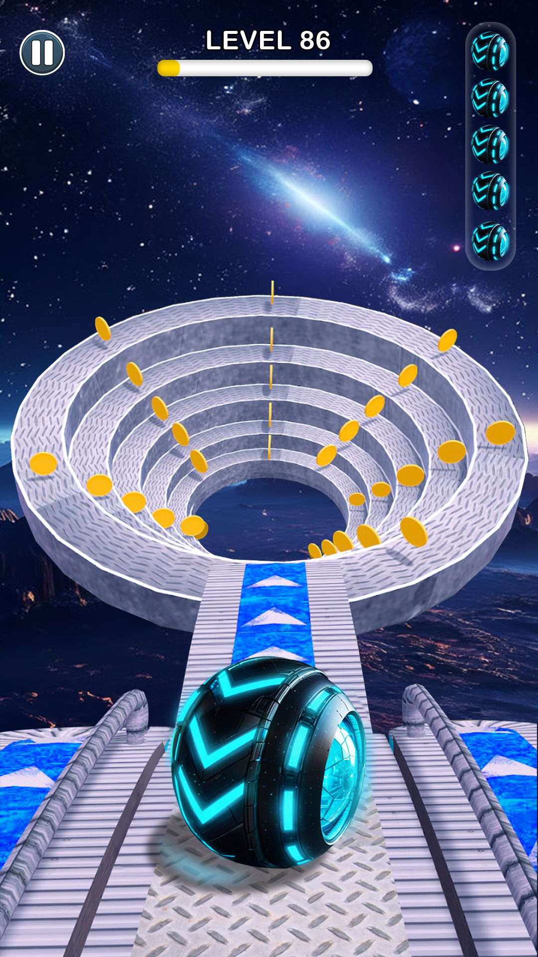 اسکرین شات 6 بازی Rolling Ball Sky Escape