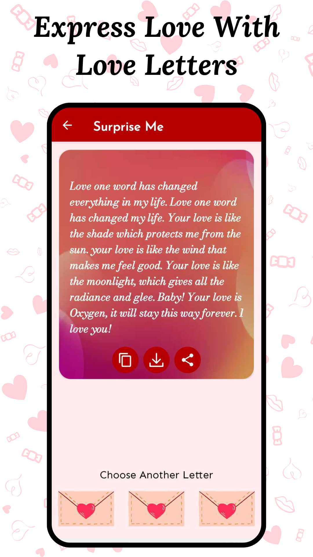 اسکرین شات 4 برنامه Love Letters & Love Messages