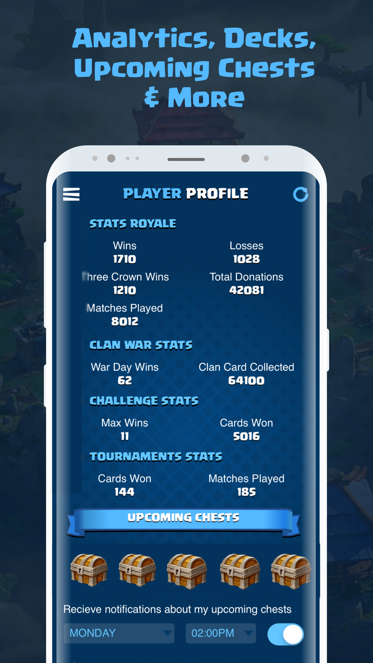 اسکرین شات 4 برنامه Clash Mate - Stats & Decks