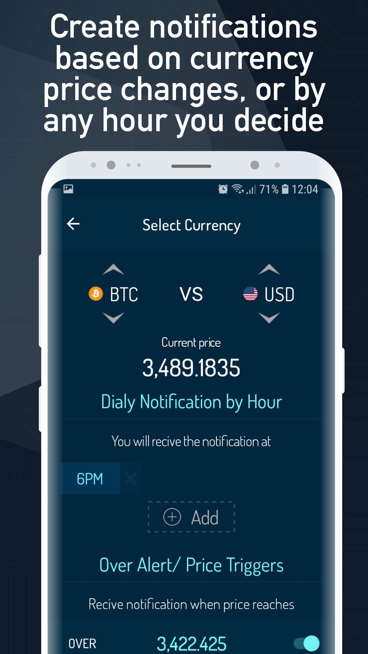 اسکرین شات 5 برنامه Cryptocurrency Rate Converter