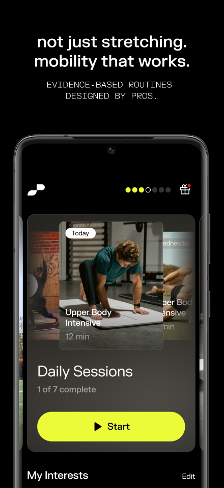 اسکرین شات 3 برنامه pliability: stretch + mobility