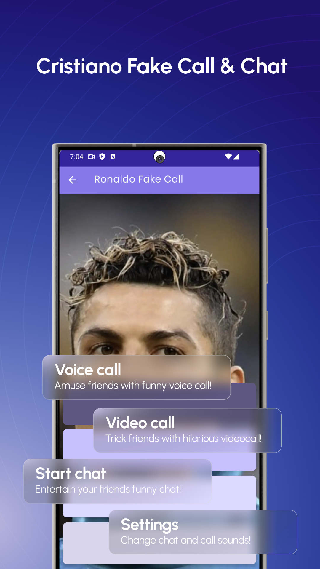 اسکرین شات 4 برنامه Cristiano Ronaldo Call & Chat