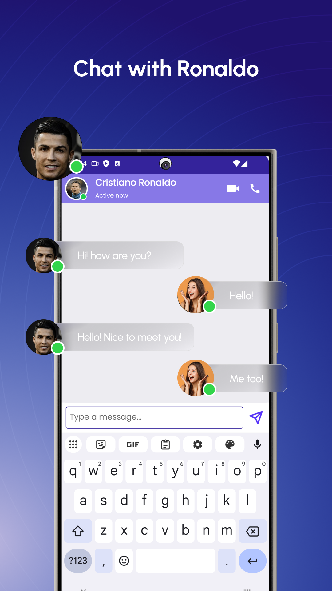 اسکرین شات 3 برنامه Cristiano Ronaldo Call & Chat