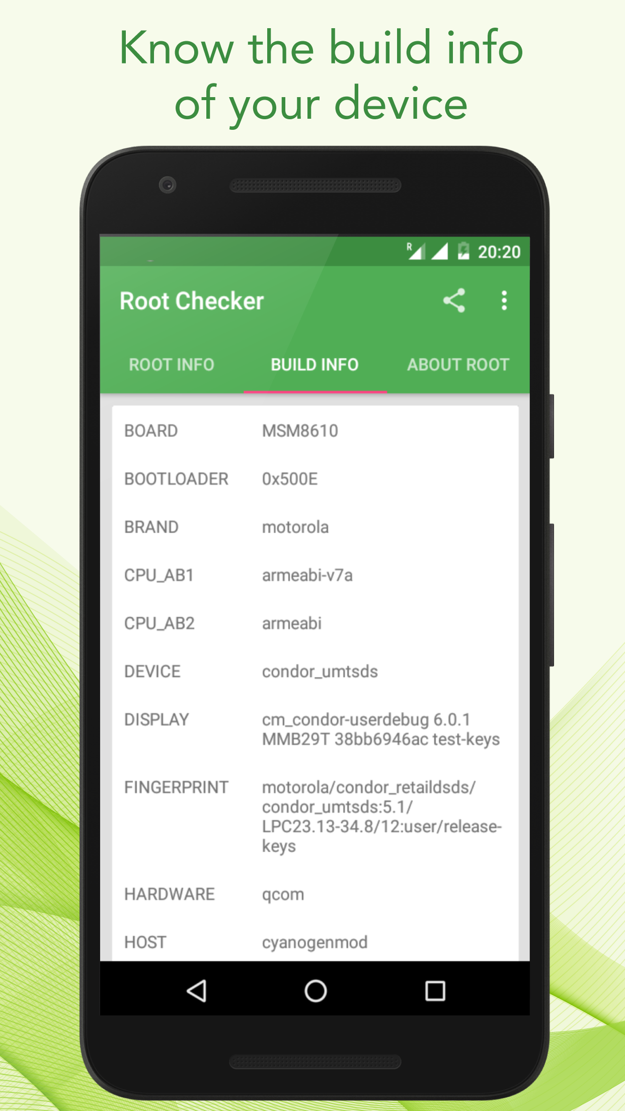 اسکرین شات 2 برنامه Root Checker