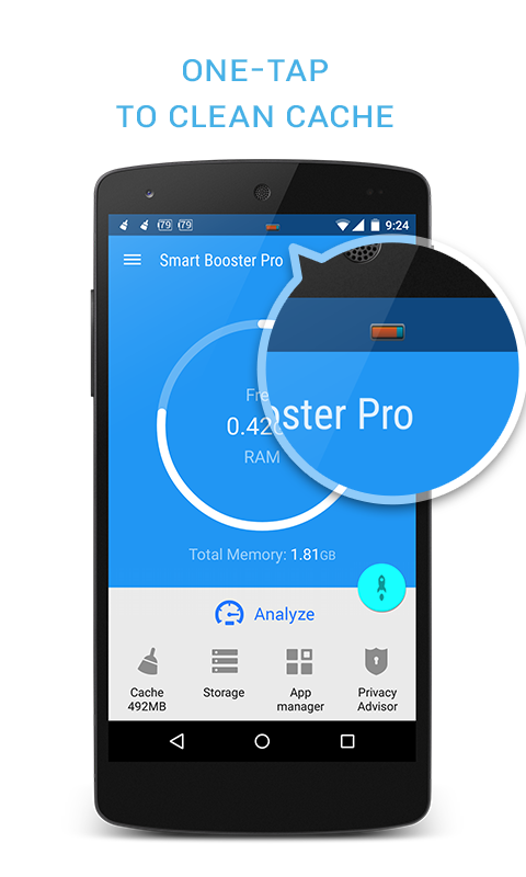 اسکرین شات 1 برنامه Smart Booster - Free Cleaner