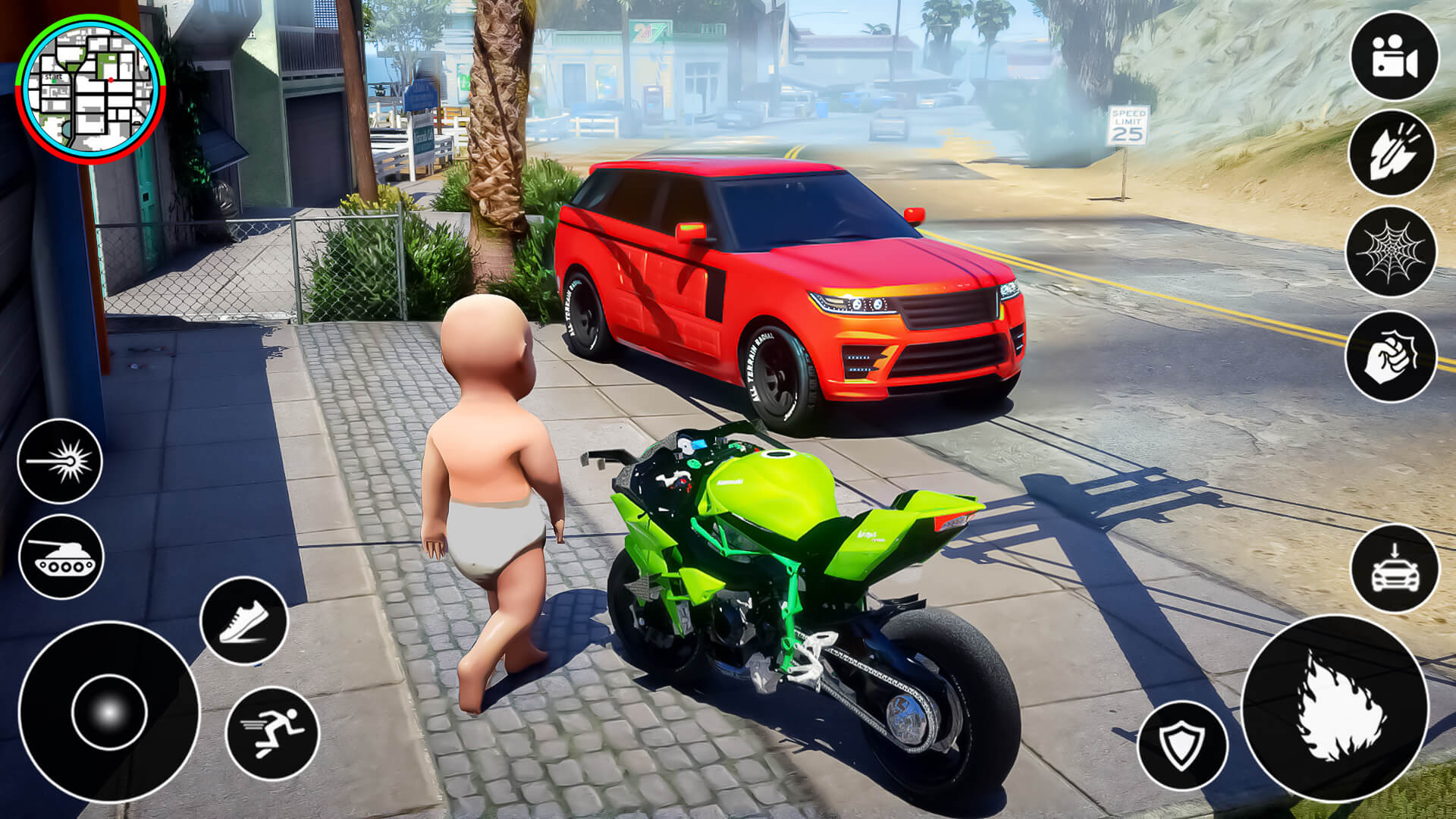 اسکرین شات 1 بازی Baby Vice Town Spider Fighting