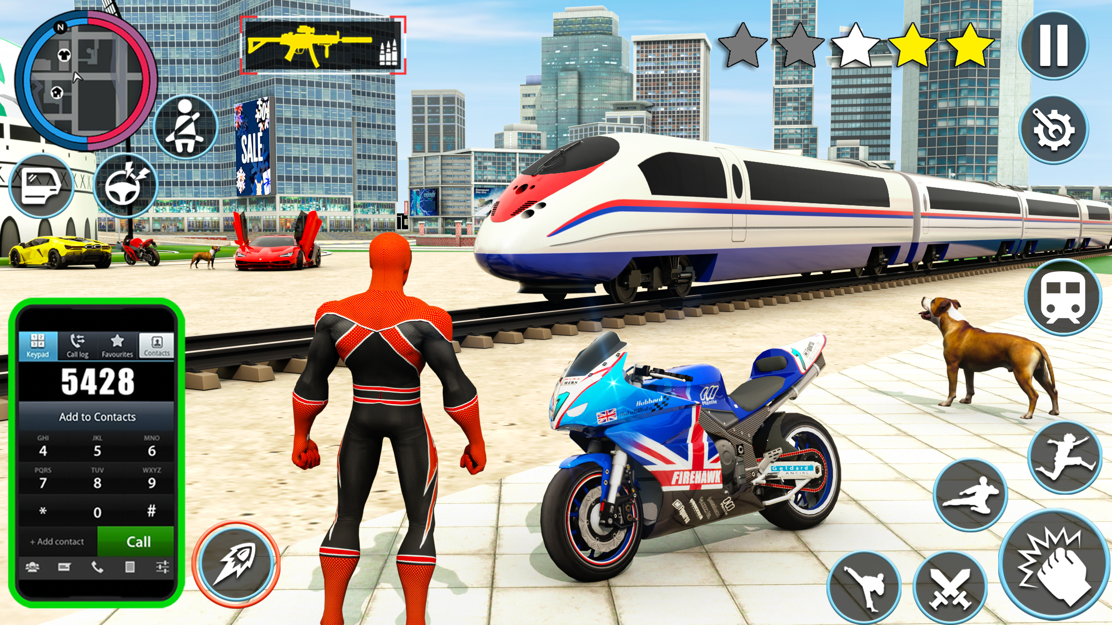 اسکرین شات 2 بازی Super Rope Hero Crime Mafia 3D