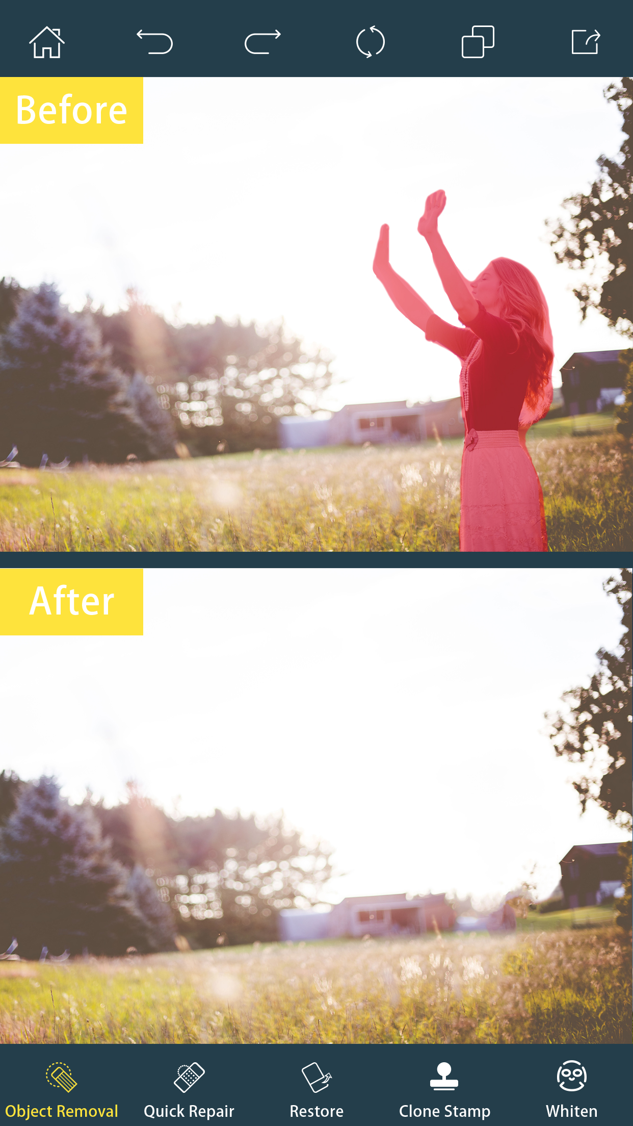 اسکرین شات 6 برنامه Photo Retouch- Object Removal