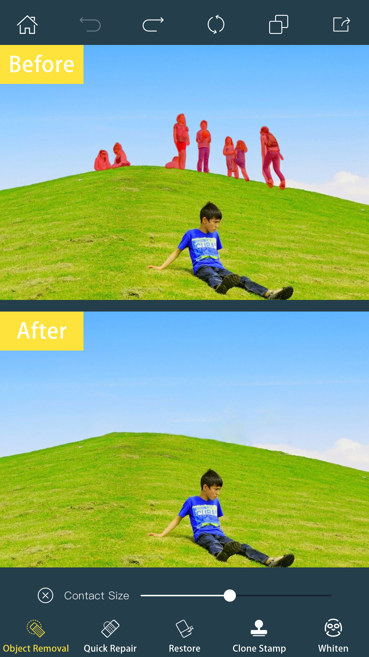 اسکرین شات 3 برنامه Photo Retouch- Object Removal