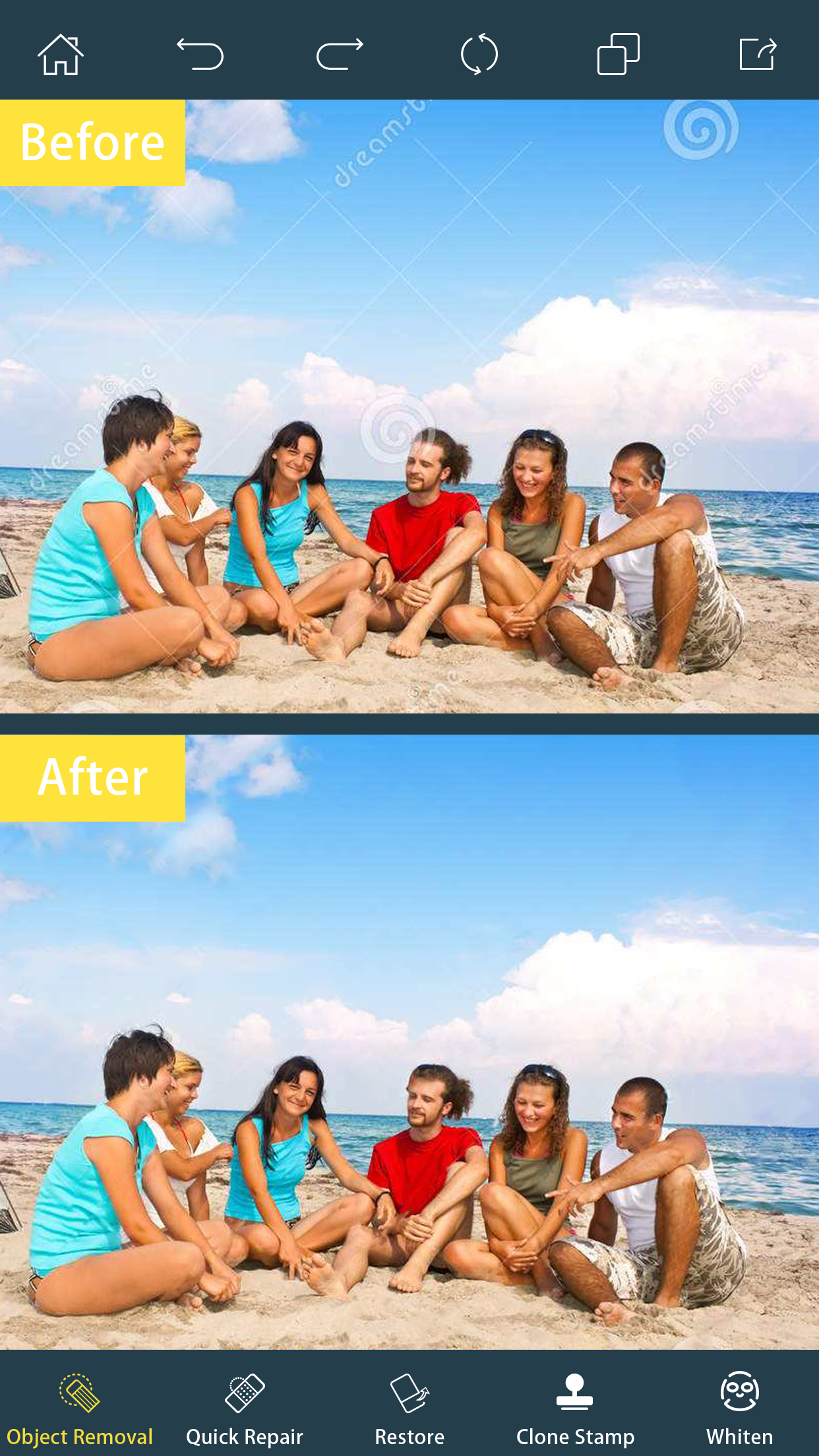 اسکرین شات 5 برنامه Photo Retouch- Object Removal