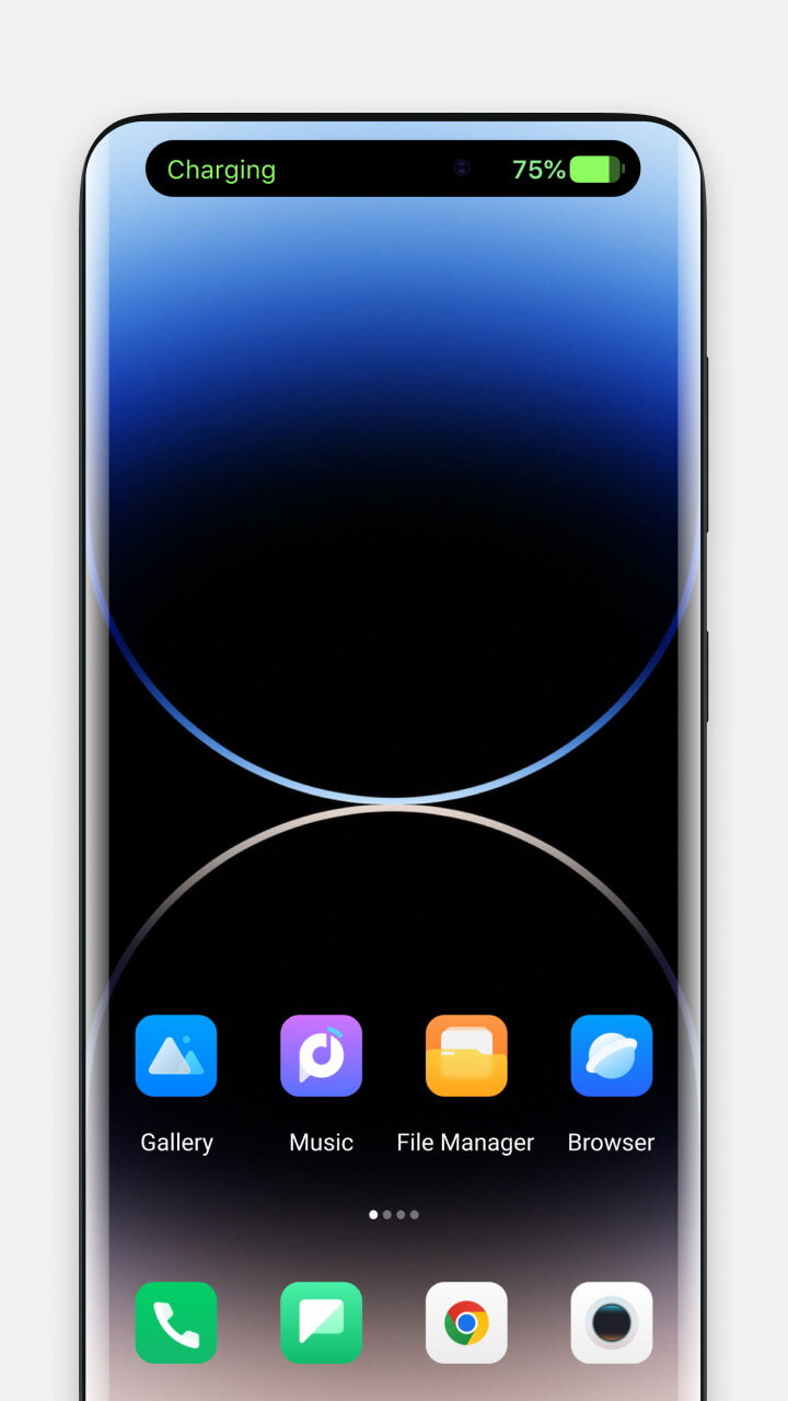 اسکرین شات 5 برنامه Dynamic Notification Island