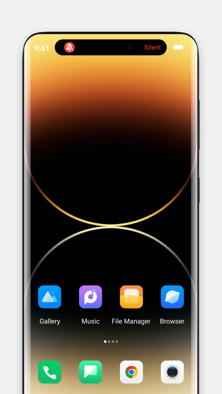 اسکرین شات 7 برنامه Dynamic Notification Island