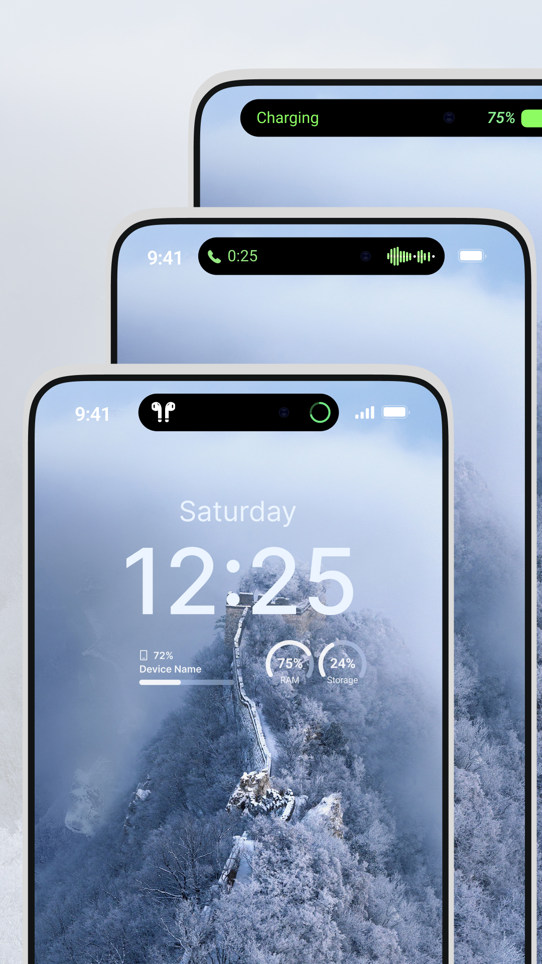 اسکرین شات 5 برنامه Dynamic Notification Bar