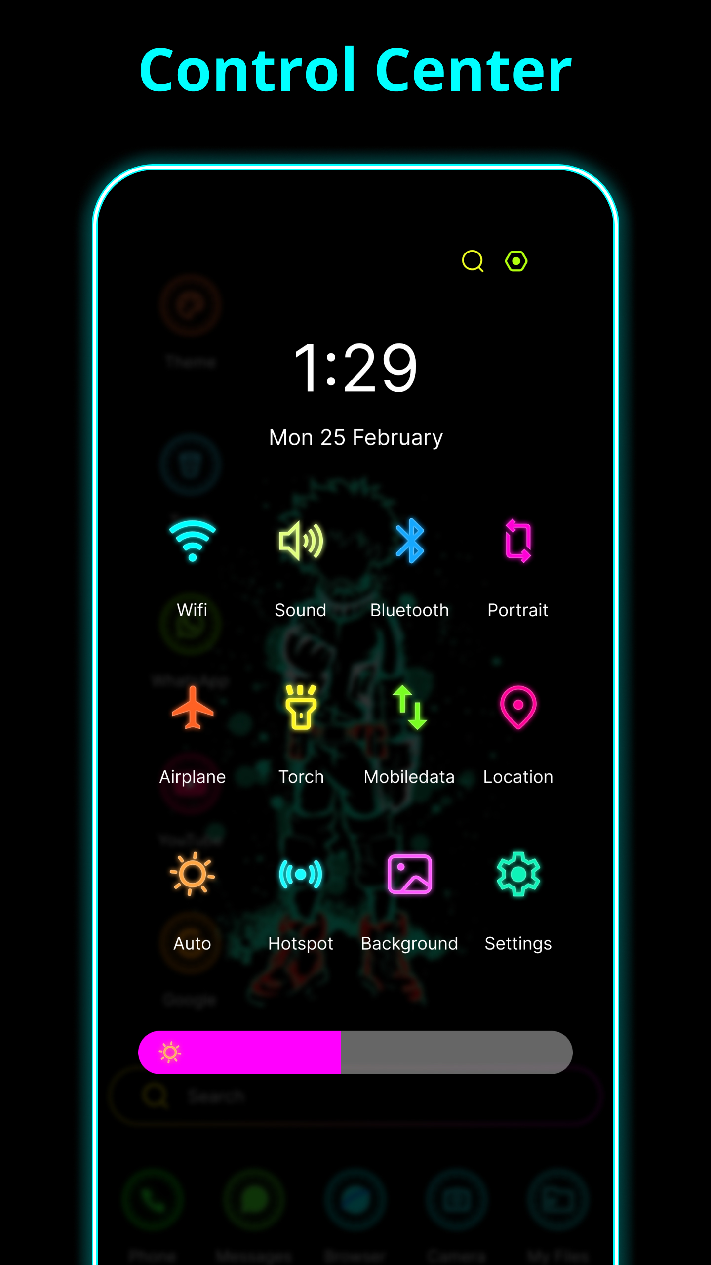 اسکرین شات 5 برنامه Neon Launcher