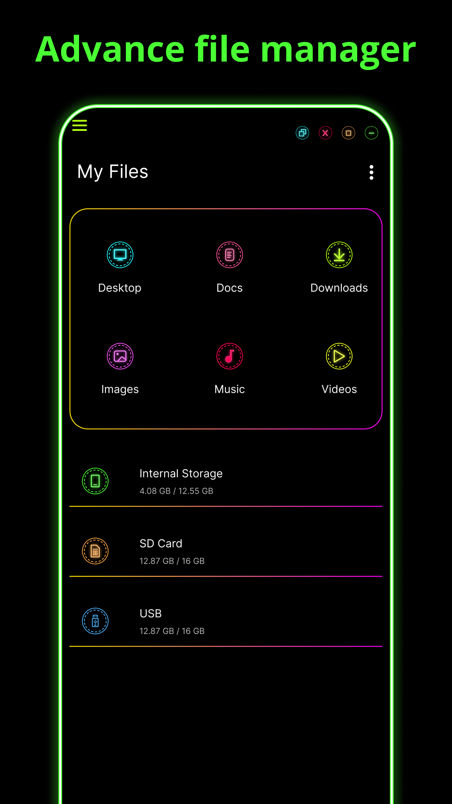 اسکرین شات 6 برنامه Neon Launcher
